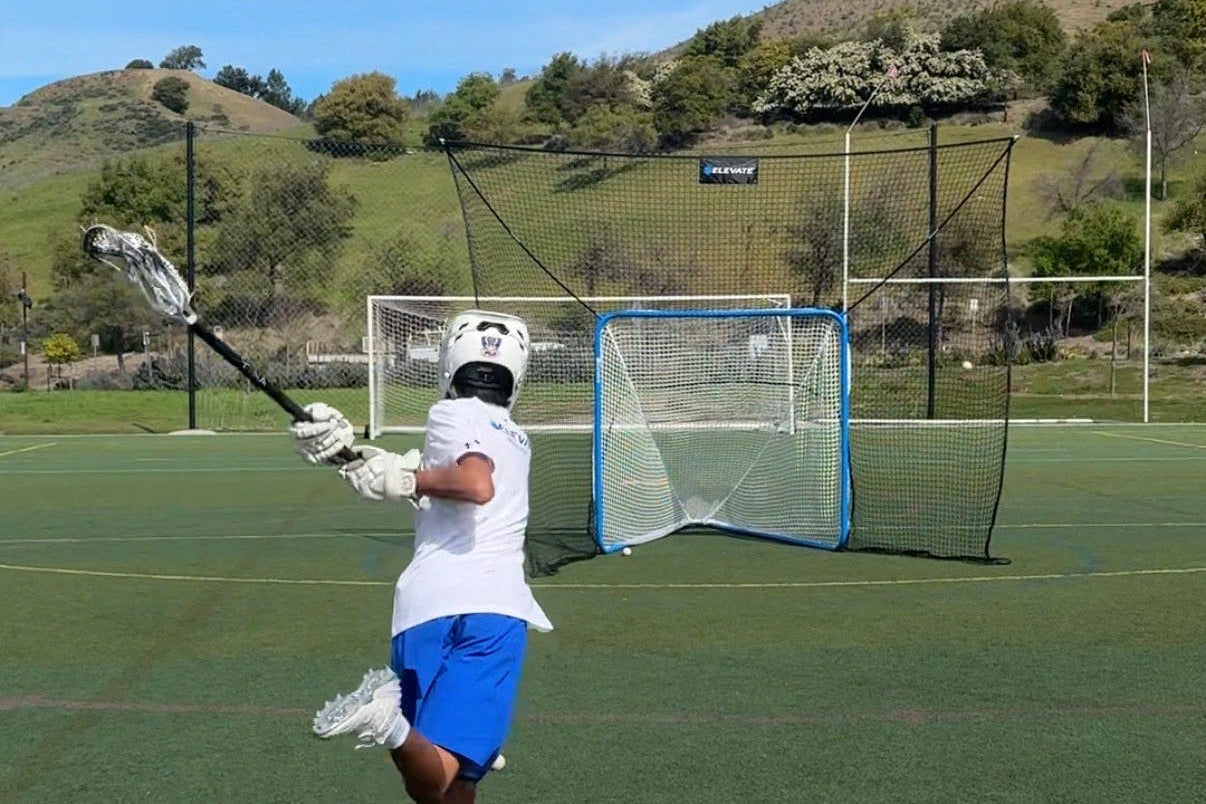 Lacrosse goal + lacrosse Backstop 2 in 1