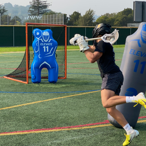 lacrosse shooting drills with the 11th man dummies training equipment for practice. 