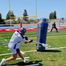 Load image into Gallery viewer, Train offensive lax players and goalies to score and save screen shots. Top new lacrosse training tools for practice and backyard training