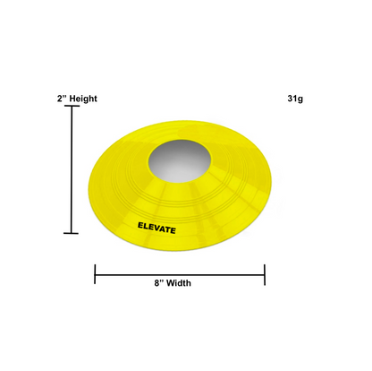 Agility speed cones are perfect for all sports improving speed, change of direction fitness.  They're also great for setting up drills as markers.