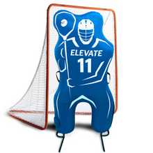 Load image into Gallery viewer, Elevate 11th Man Inflatable Lacrosse Goalie Shot Blocker and shooting target. Lacrosse Goalie Mannequin